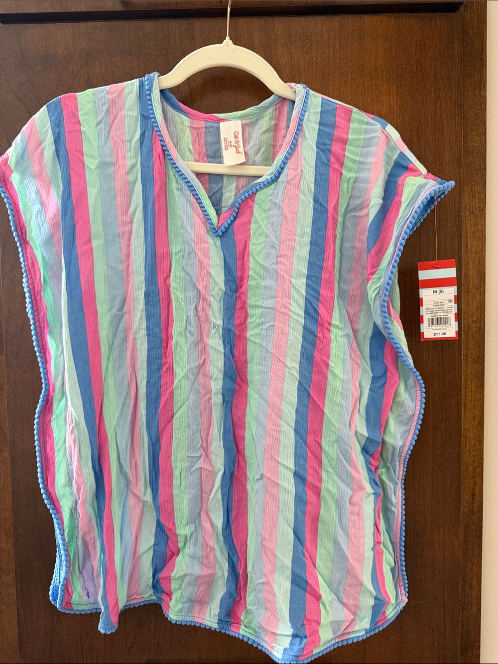 Cat & Jack Striped Tank Top in Blue, Pink, Mint